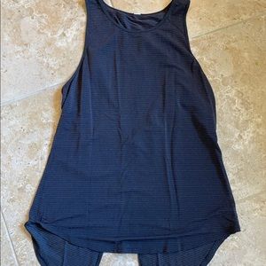 Lululemon black tank top. Split back